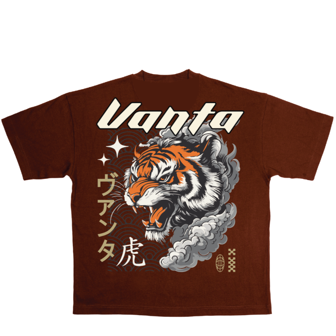 Tiger Oxblood - Heavyweight Oversized T-Shirt