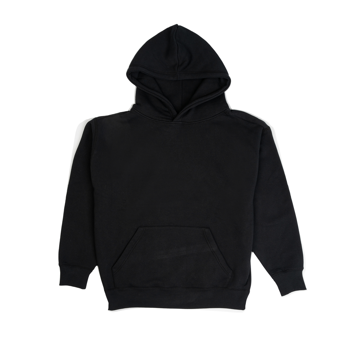 Solid Heavyweight Oversized Hoodie - Black