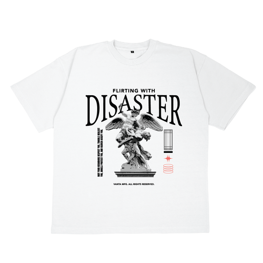 Disaster - White - Heavyweight Oversized T-Shirt