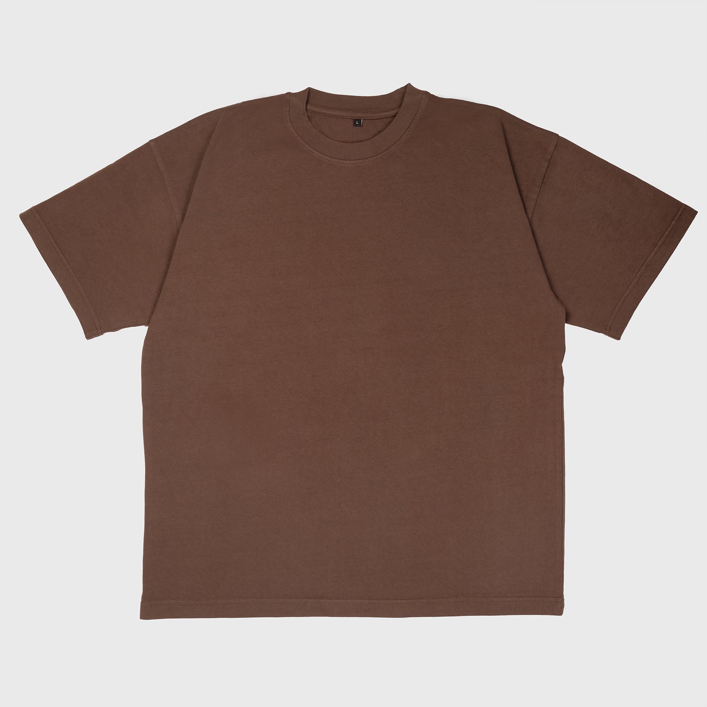 Solid Heavyweight Oversized T-Shirt - Espresso