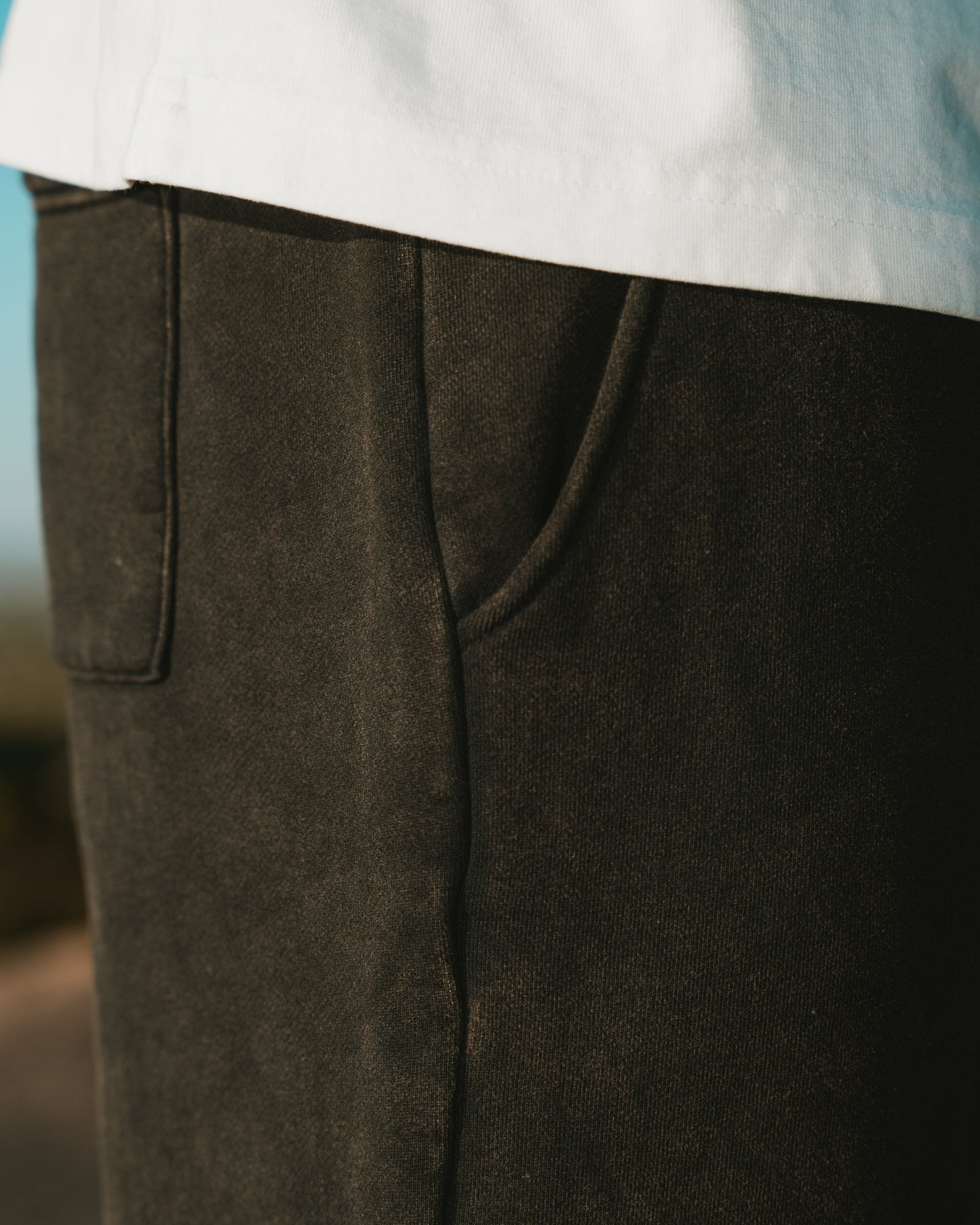 Black Fleece Cargo Pants