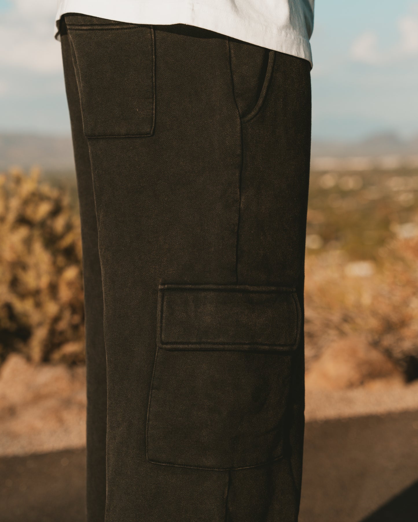 Black Fleece Cargo Pants