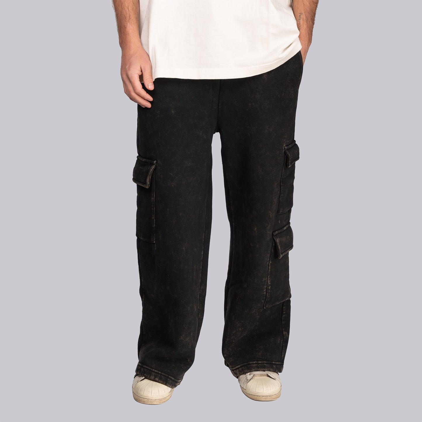 Black Fleece Cargo Pants