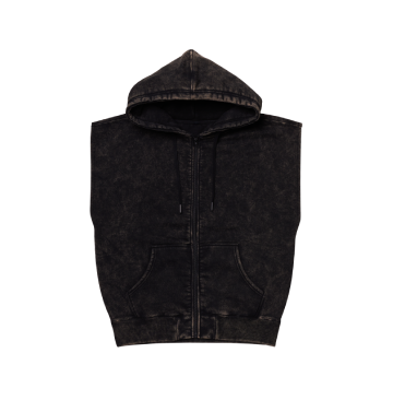 Vintage Sleeveless Zip Up Vest