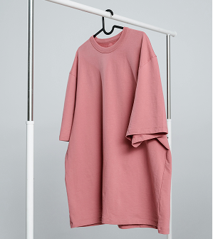 Solid Heavyweight Oversized T-Shirt - Oxblood sample
